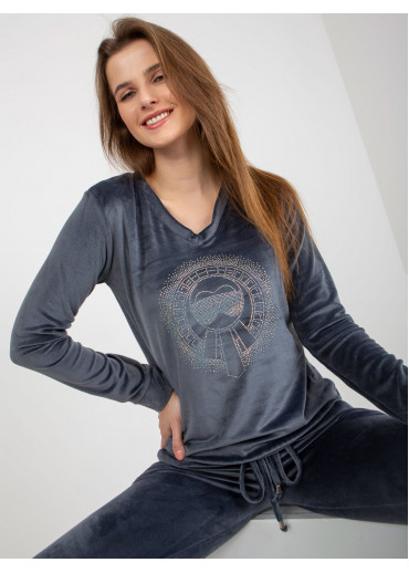 Grafitovo sivá tepláková súprava