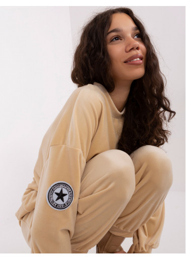 Béžovo hnedá tepláková súprava