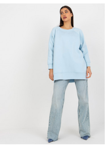 Svetlomodrá mikinová tunika