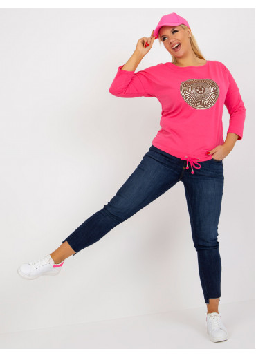 Ružové tričko s potlačou