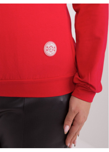 Červené tričko s dlhým rukávom