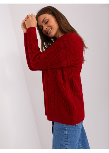 Bordovo červený pulóver