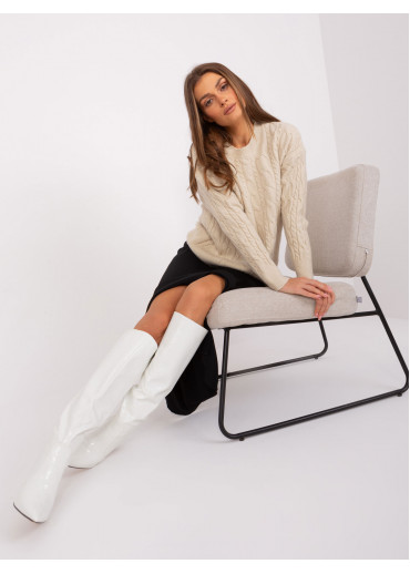 Kapučínovo hnedý pulóver