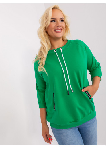 Zelené tričko s 3/4 rukávom