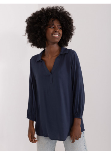 Modrá dámska blúzka