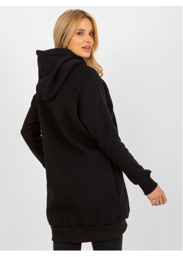 Čierna mikina s kapucňou