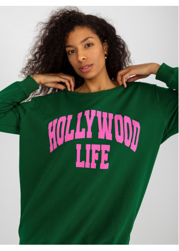 Zelená mikina Hollywood