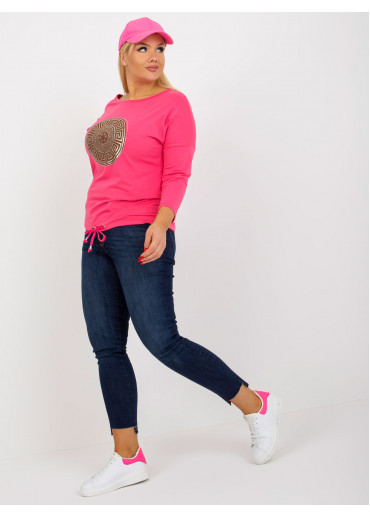 Ružové tričko s potlačou