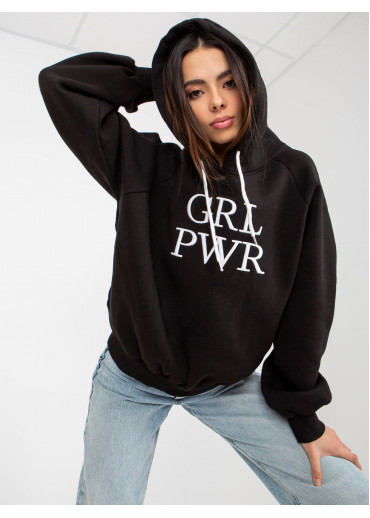 Čierna basic mikina