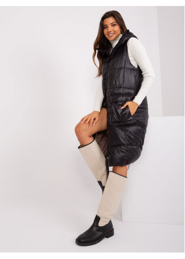 Čierna prešívaná vesta