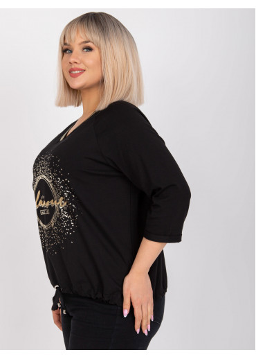 Čierne tričko s potlačou