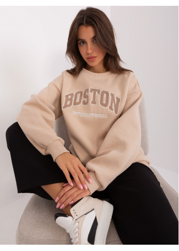 Béžovo hnedá mikina