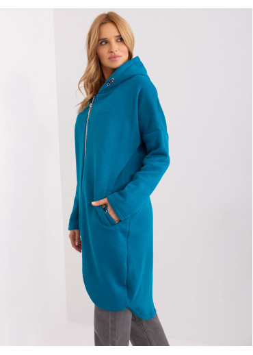 Zelená predĺžená mikina