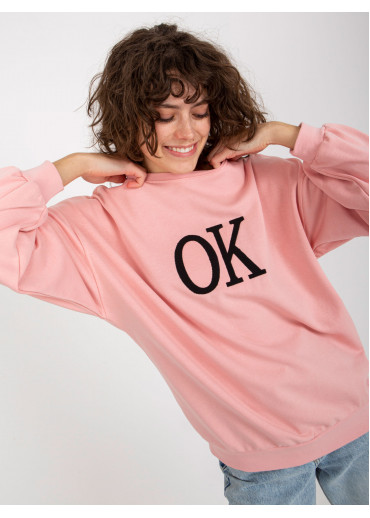 Púdrovo ružová mikina OK