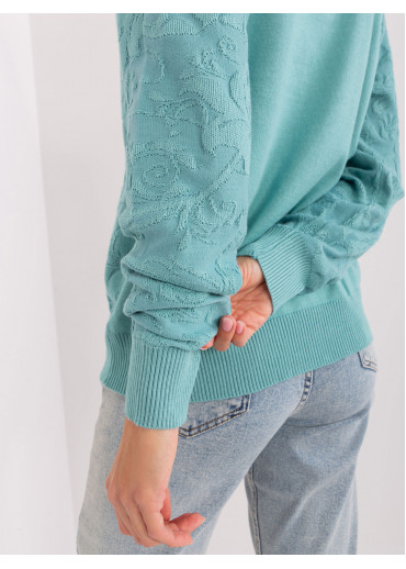 Svetlozelený pulóver