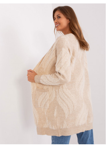 Béžovo hnedý kardigán