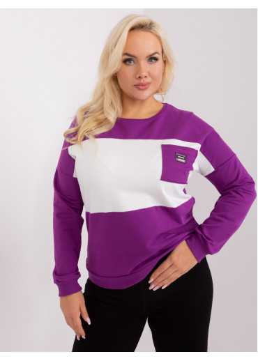 Fialové tričko s dlhým rukávom