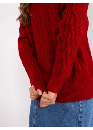 Bordovo červený pulóver