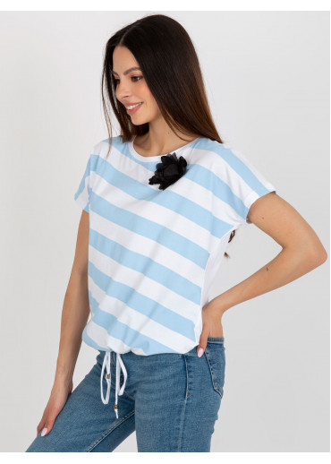 Svetlomodré tričko pruhy