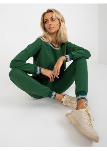 Tmavozelená tepláková súprava