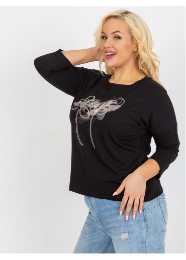 Čierne tričko s potlačou