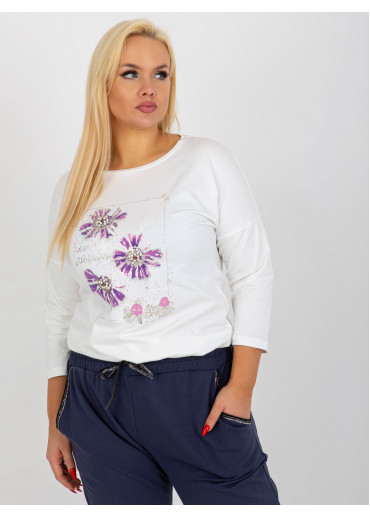 Smotanovo biele tričko s potlačou