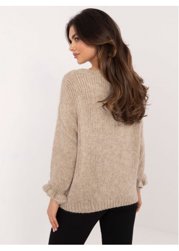 Hnedý dámsky sveter