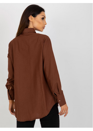 Hnedá dámska košeľa