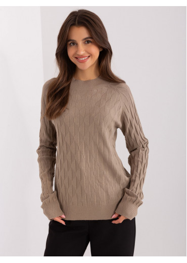 Béžovo hnedý pulóver