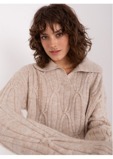 Kapučínovo hnedý pulóver