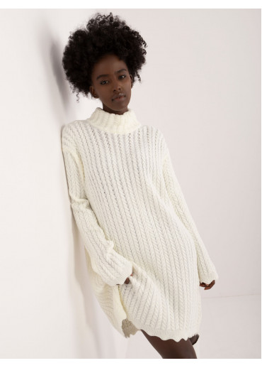 Smotanovo biele dámske oversize šaty