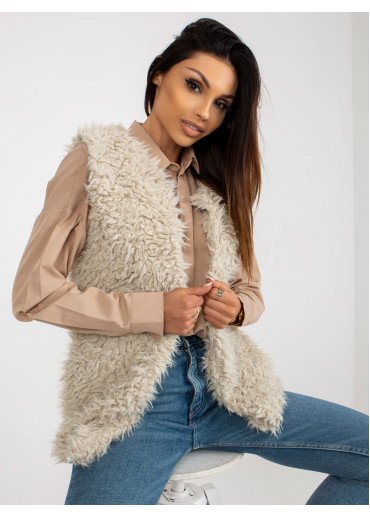 Béžovo hnedá vesta