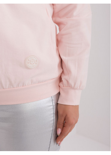 Púdrovo ružové tričko s dlhým rukávom