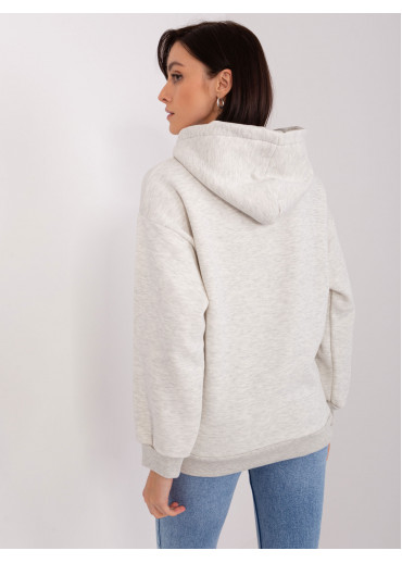 Svetlosivá basic mikina