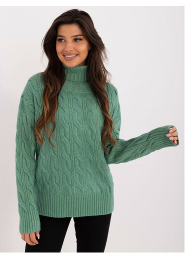 Svetlozelený dámsky rolák