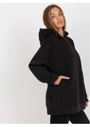 Čierna oversize mikina