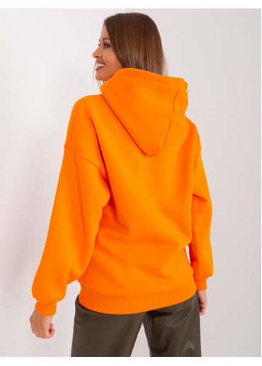 Oranžová basic mikina