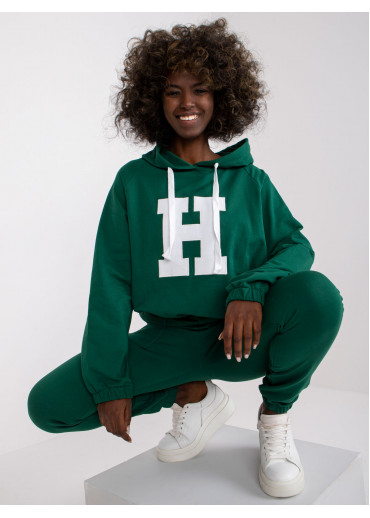 Tmavozelená tepláková súprava