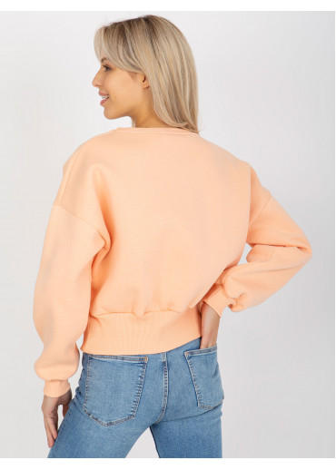 Broskyňovo ružová mikina