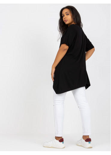 Čierna tričková tunika