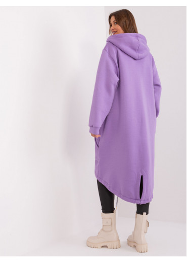 Fialová dlhá mikina