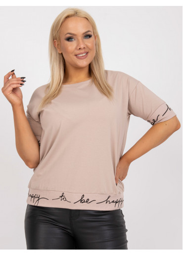 Béžovo hnedé tričko