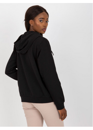 Čierna basic mikina