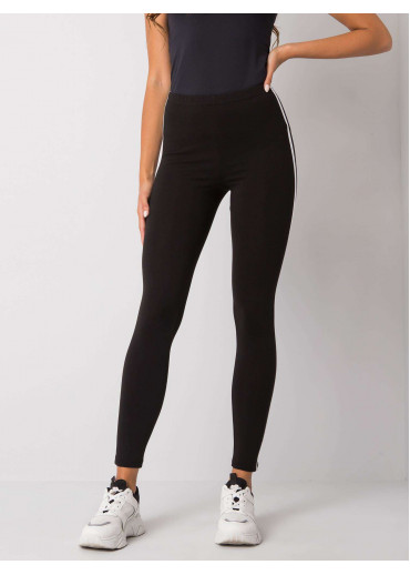 Čierna legíny s lampasmi