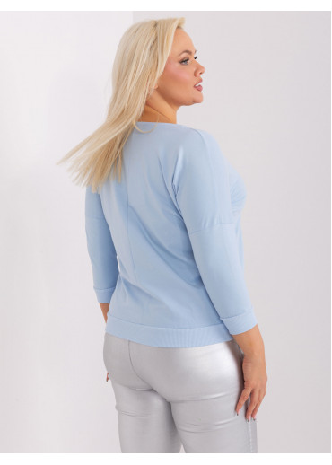 Svetlomodré tričko s potlačou