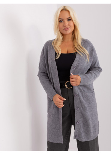 Tmavosivý predĺžený sveter