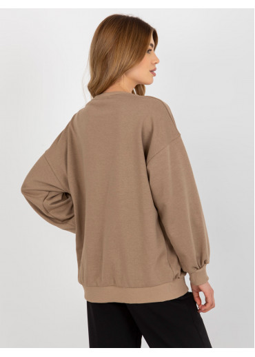 Béžovo hnedá mikina OK