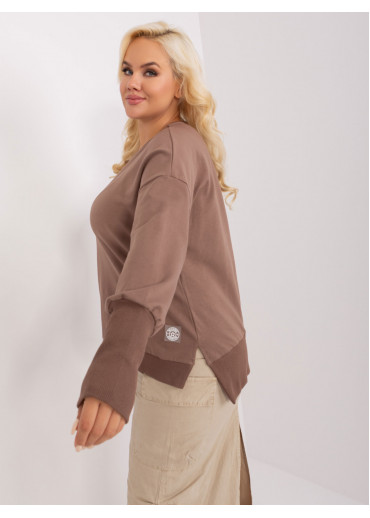 Hnedé tričko s dlhým rukávom