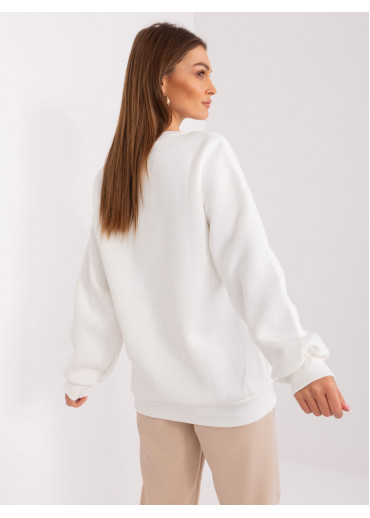 Smotanovo biela basic mikina