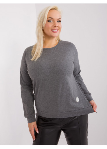 Tmavosivé tričko s dlhým rukávom